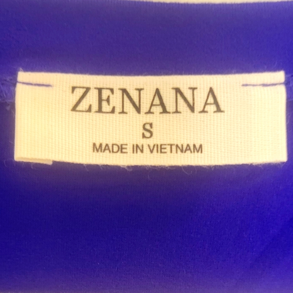 Zenana NWOT Blue Long Sleeve Top Small - Picture 4 of 7